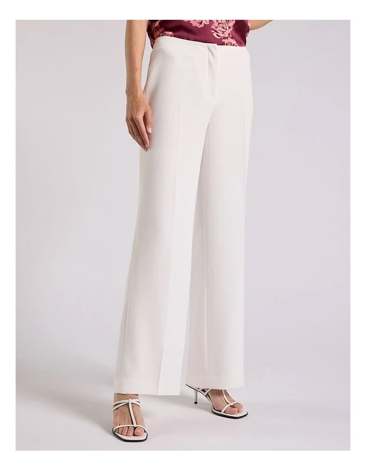 Verna Crepe Pant in Ivory image 2
