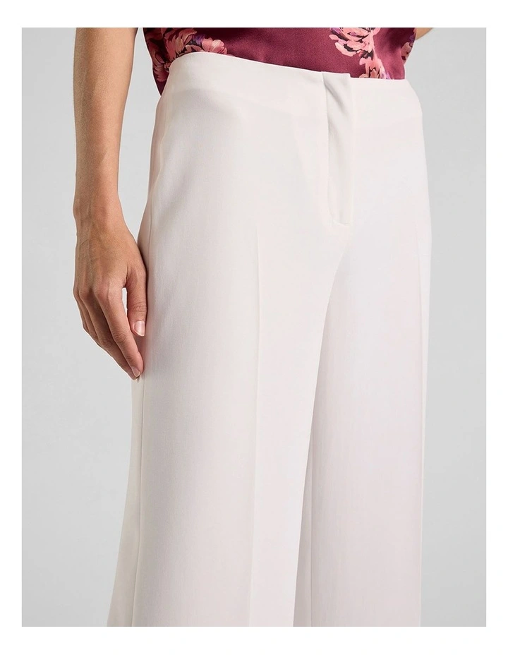 Verna Crepe Pant in Ivory image 4