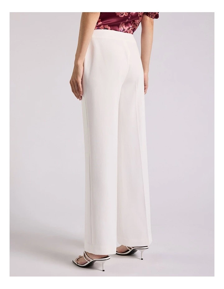 Verna Crepe Pant in Ivory image 4