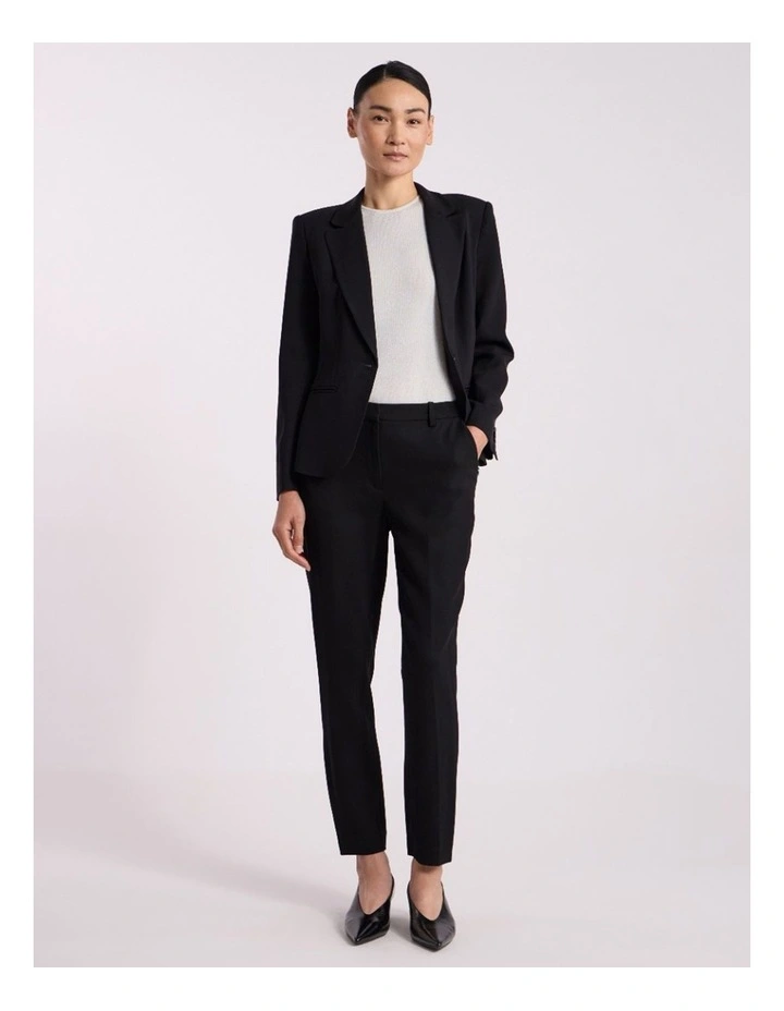 Edna Tapered Pant in Black image 1