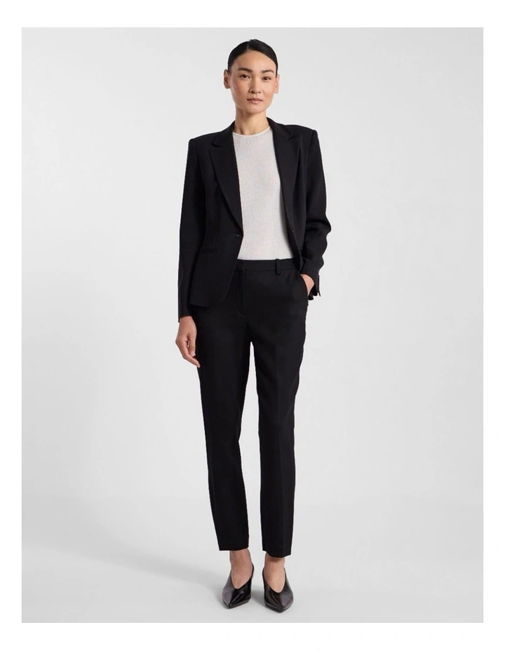 Edna Tapered Pant in Black image 2