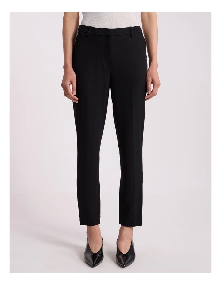 Edna Tapered Pant in Black image 2