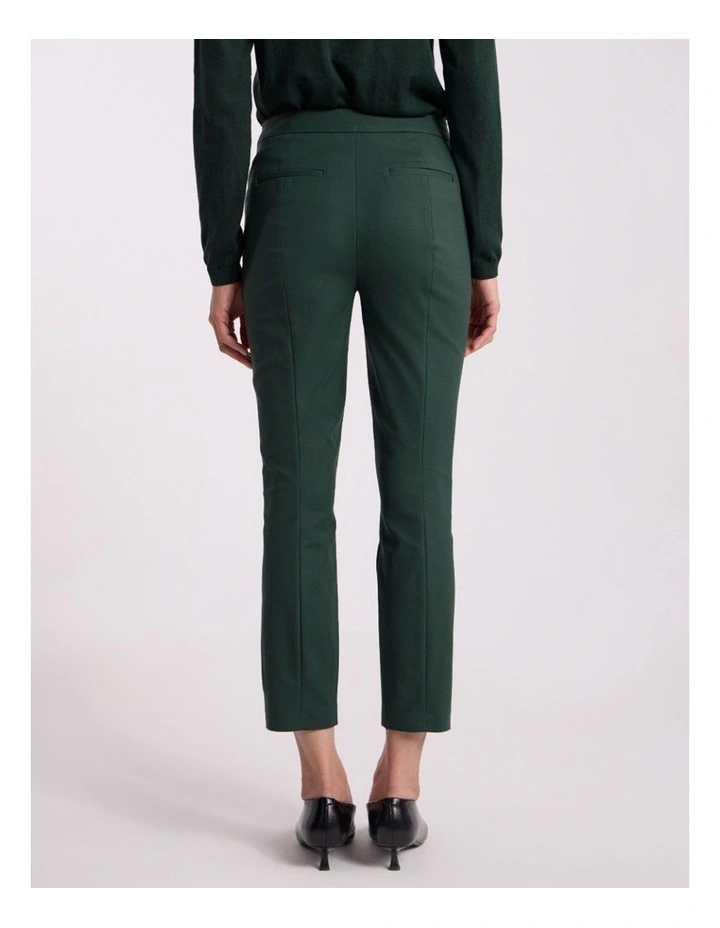 Sarah Compact Cotton Pant in Deep Pine image 4