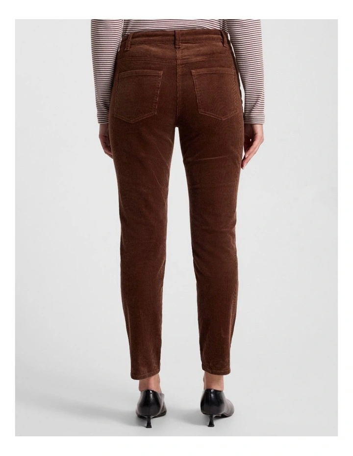 Celine Corduroy Pant in Dark Nutmeg image 3