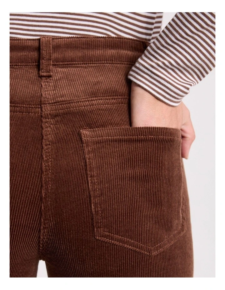 Celine Corduroy Pant in Dark Nutmeg image 3