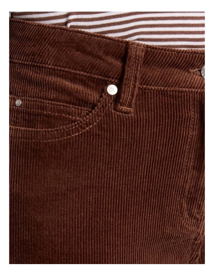 Celine Corduroy Pant in Dark Nutmeg image 4
