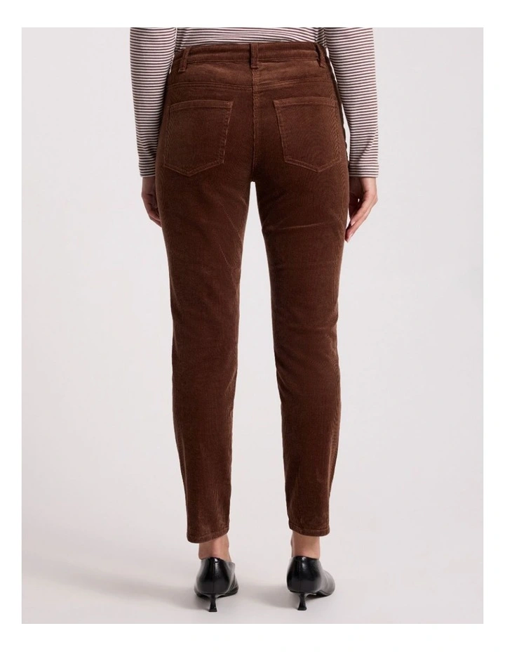 Celine Corduroy Pant in Dark Nutmeg image 5