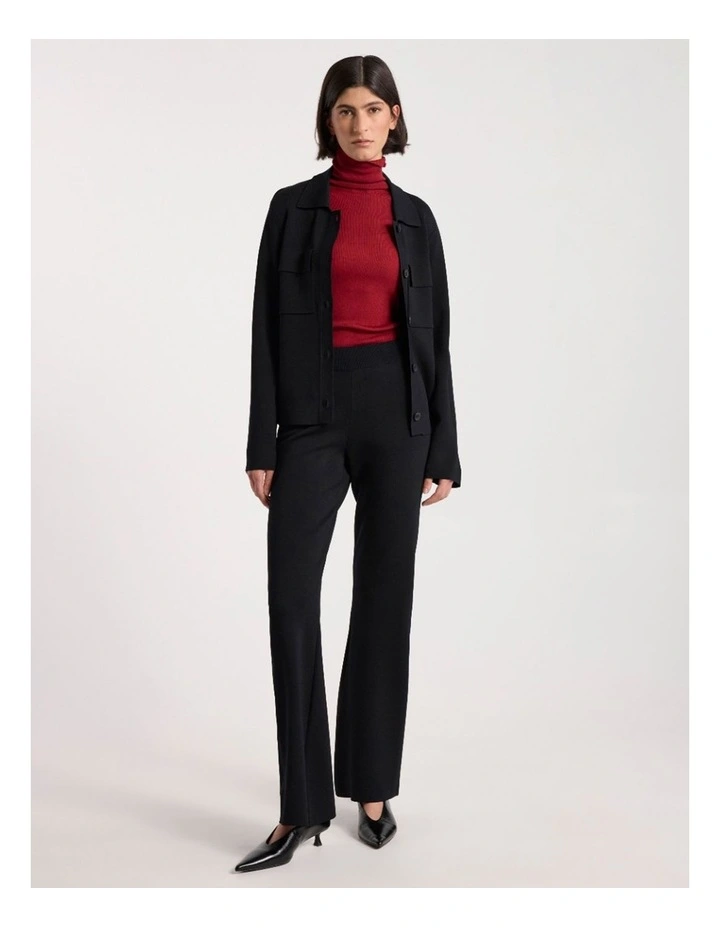 Margot Milano Knit Pant in Black image 1