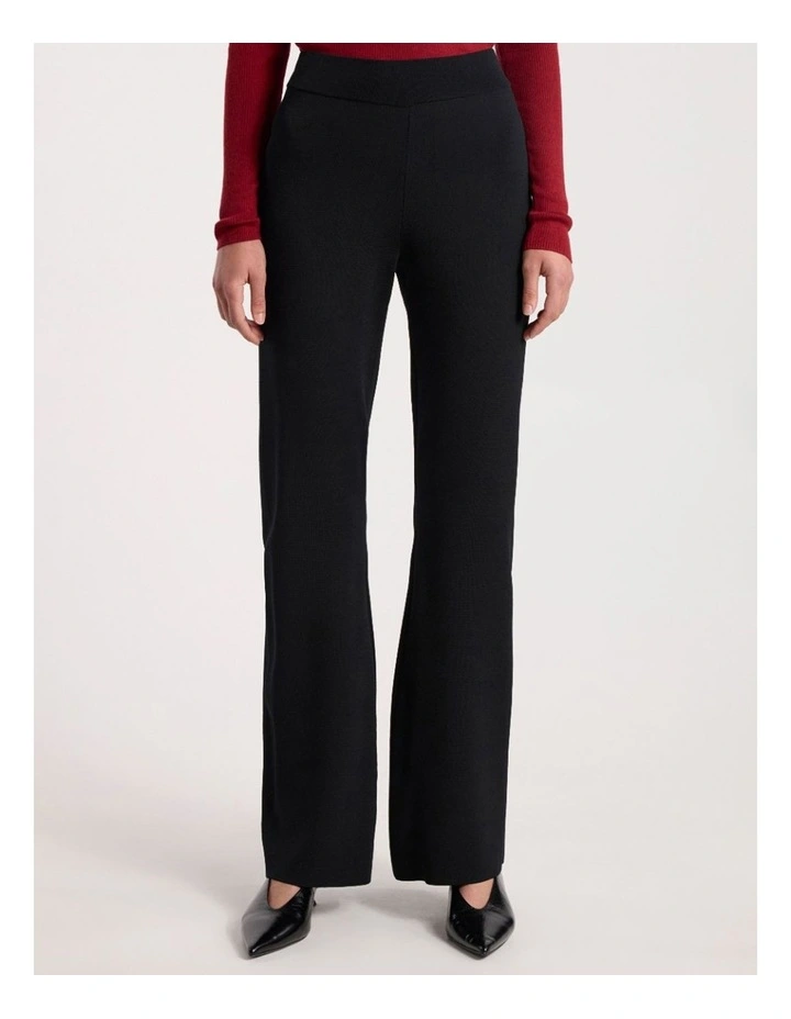Margot Milano Knit Pant in Black image 2