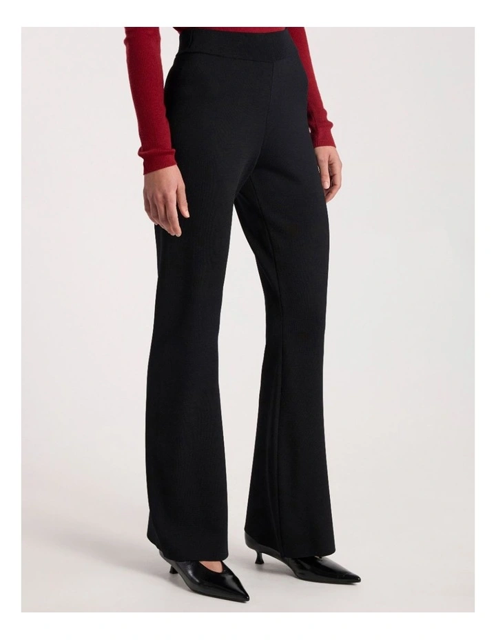 Margot Milano Knit Pant in Black image 3