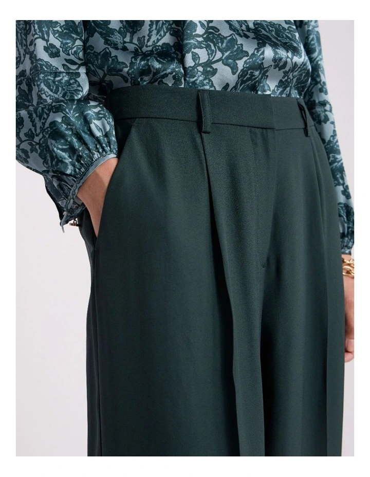 Bronte Wide Leg Pant in Deep Pine image 3