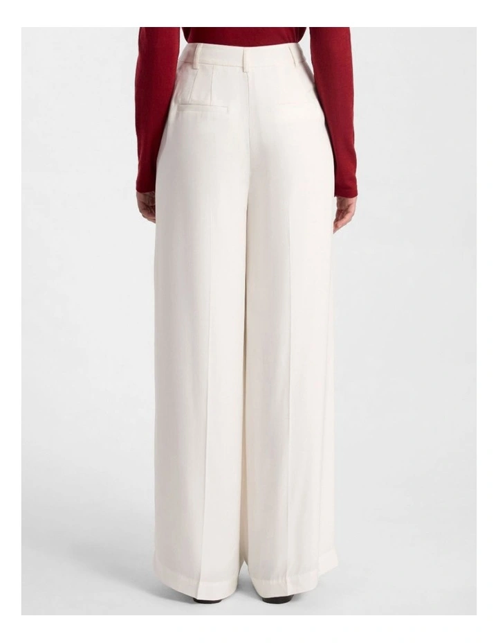 Bronte Wide Leg Pant in Ivory image 3
