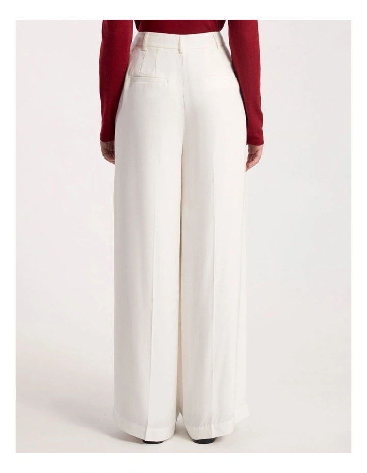 Bronte Wide Leg Pant in Ivory image 5
