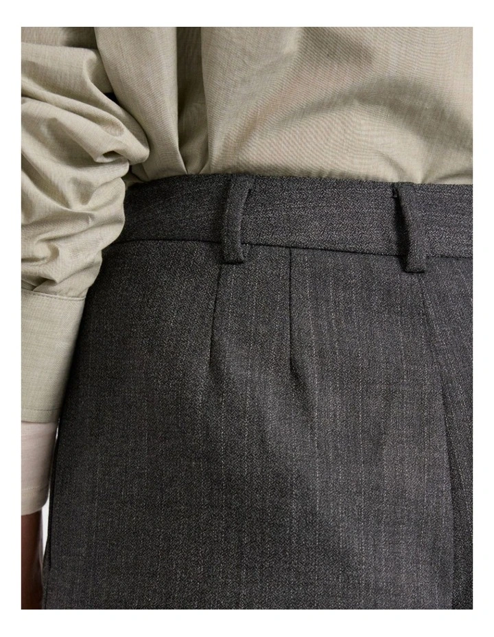 Domini Pinstripe Wide Leg Pant in Charcoal Stripe image 5