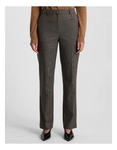 Tasman Straight Leg Pant in Brown Multi