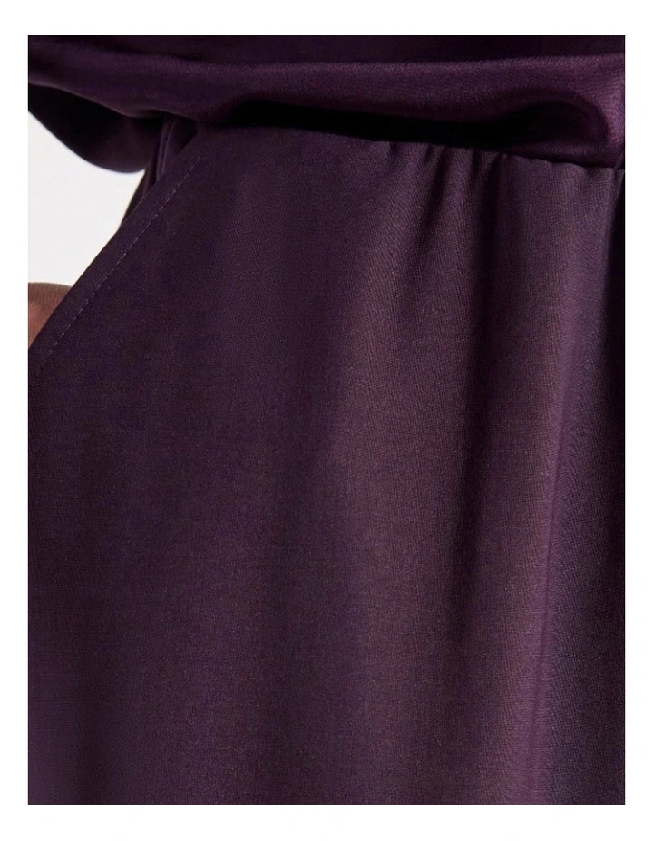 Julia Wide Leg Pant in Eggplant image 4