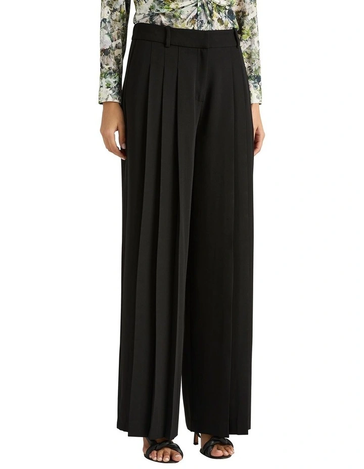 Bart Wide Leg Pant in Black image 3