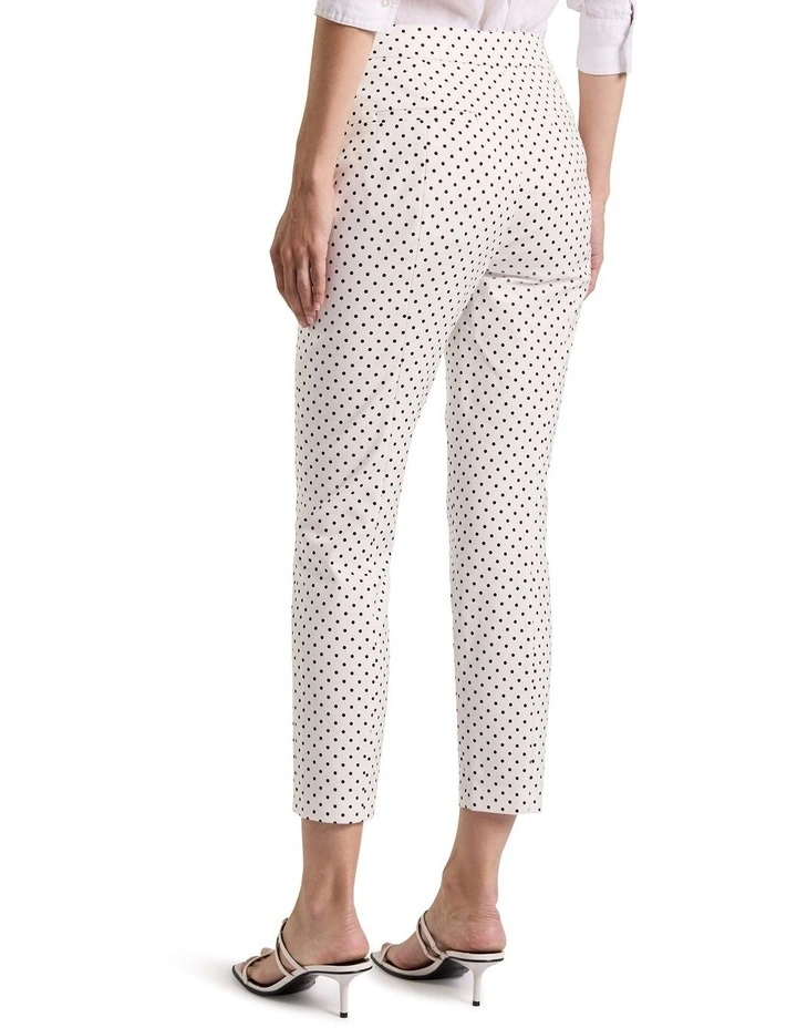 Sundara Compact Cotton Pant in Black Spot image 4