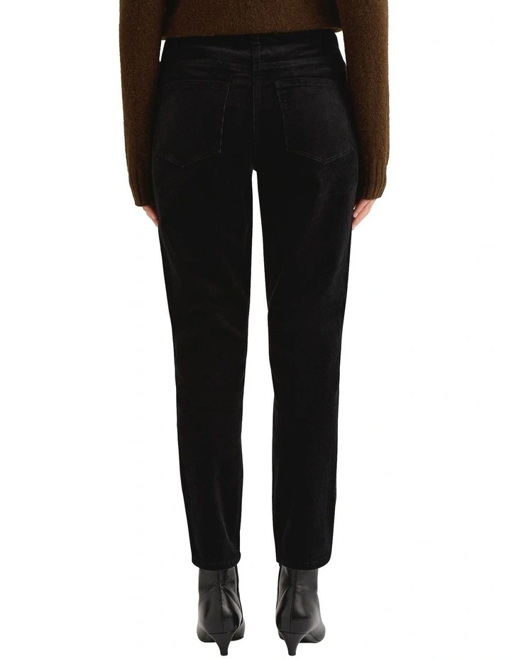 Celine Corduroy Pant in Black image 2