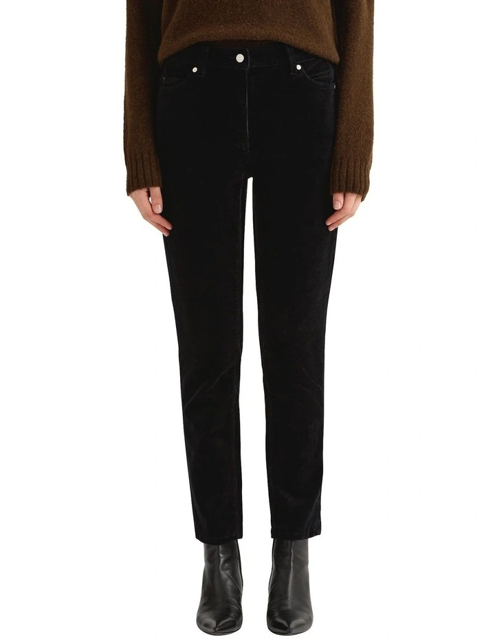 Celine Corduroy Pant in Black image 3