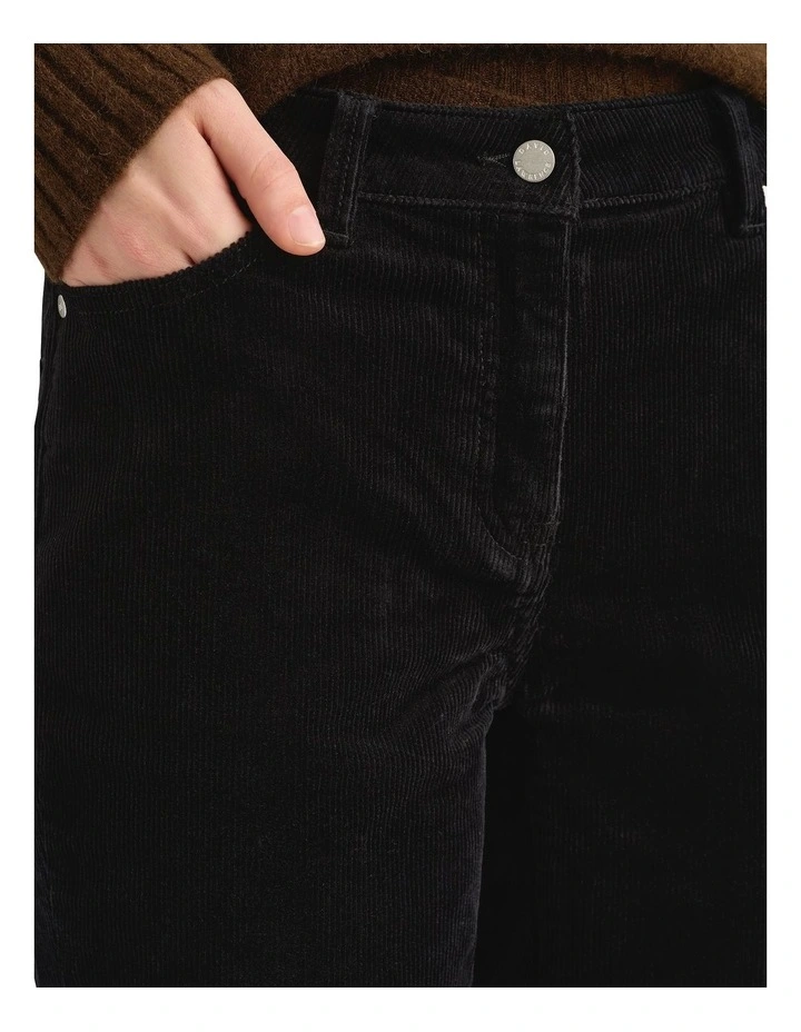 Celine Corduroy Pant in Black image 4