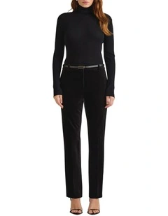 Mayer Velvet Pant in Black