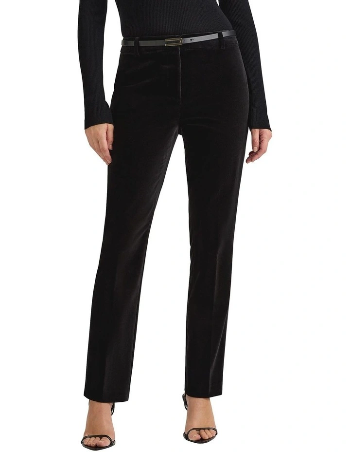 Mayer Velvet Pant in Black image 2