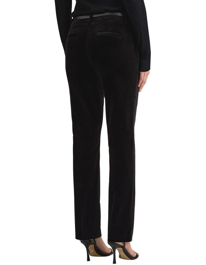 Mayer Velvet Pant in Black image 3