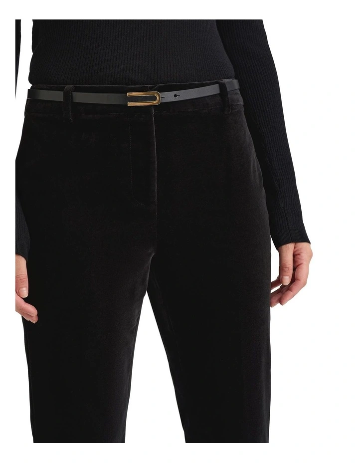 Mayer Velvet Pant in Black image 4
