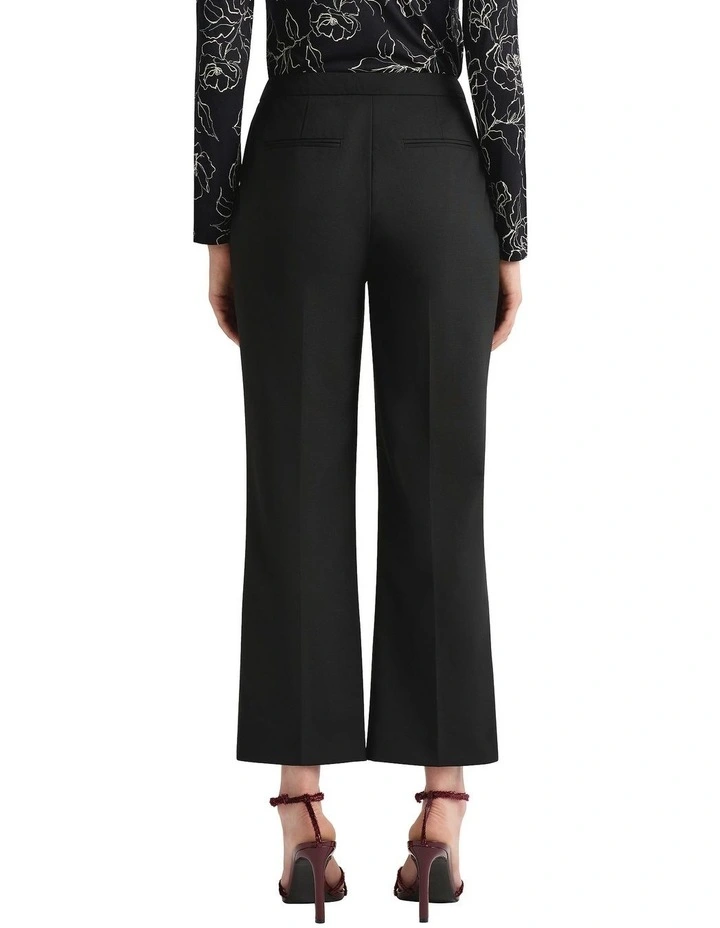 Stella Wool Blend Capri Pant in Black image 3