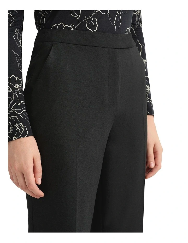 Stella Wool Blend Capri Pant in Black image 4