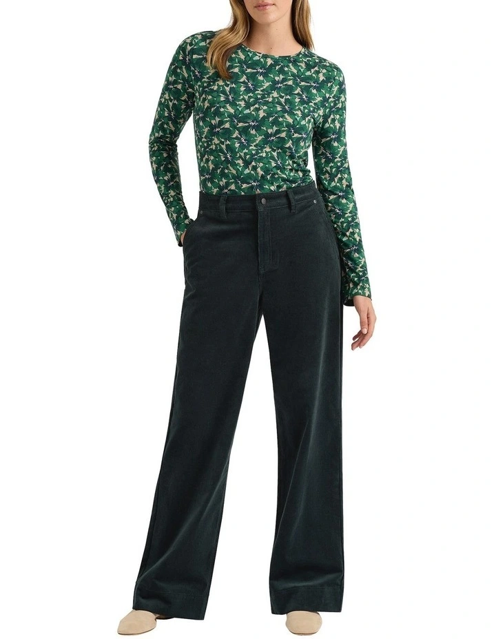 Iiona Corduroy Pant in Forest image 1