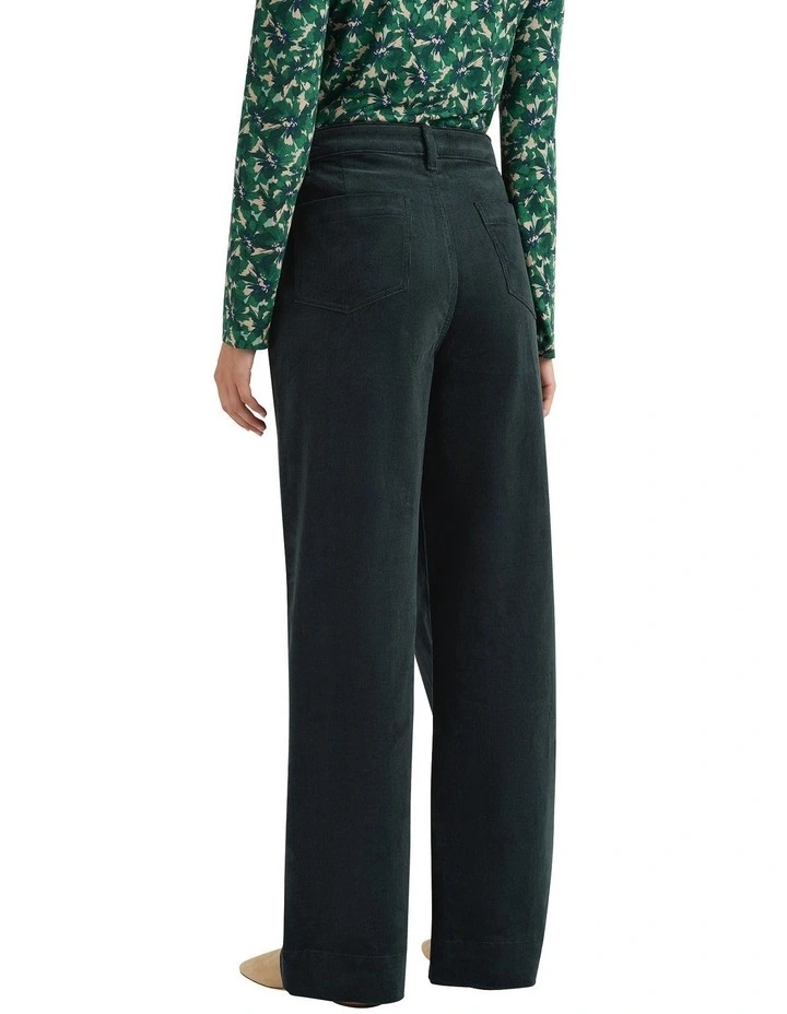 Iiona Corduroy Pant in Forest image 2