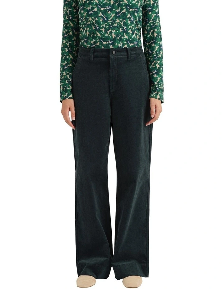 Iiona Corduroy Pant in Forest image 4