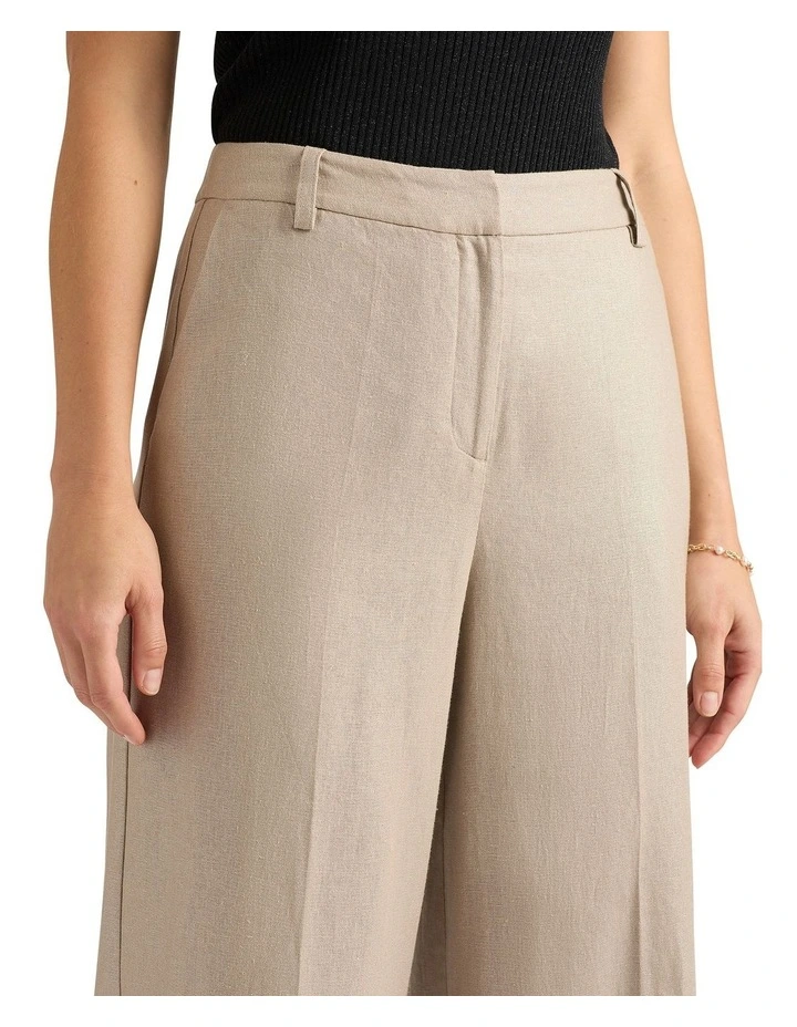 Freida Foiled Linen Pant in Gilver image 3