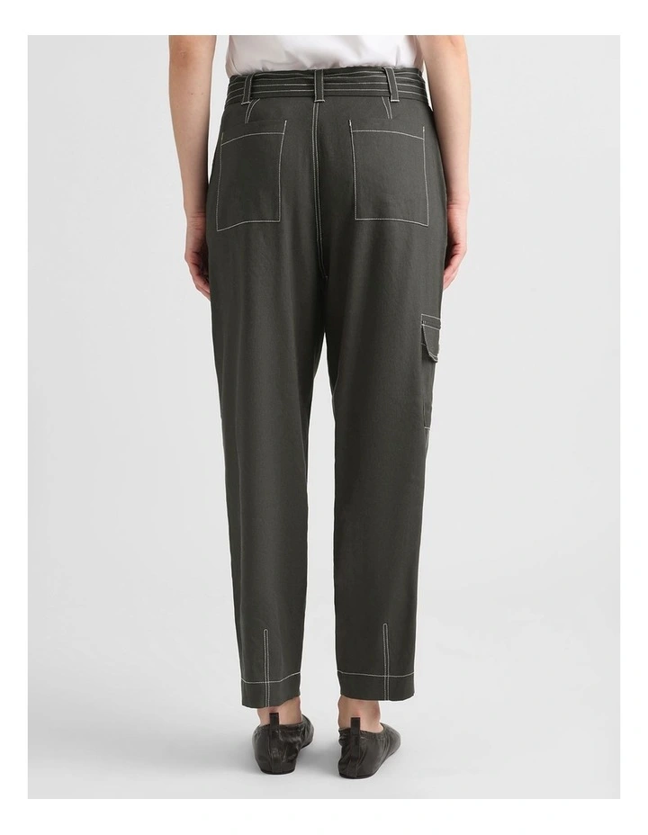 Cabello Cargo Pant in Dark Army image 3