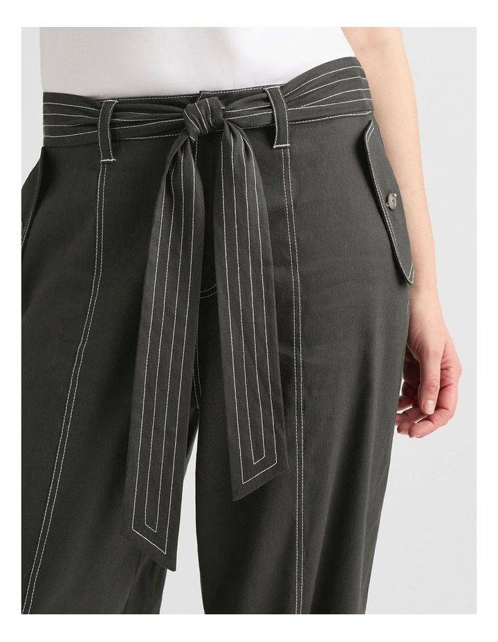 Cabello Cargo Pant in Dark Army image 4