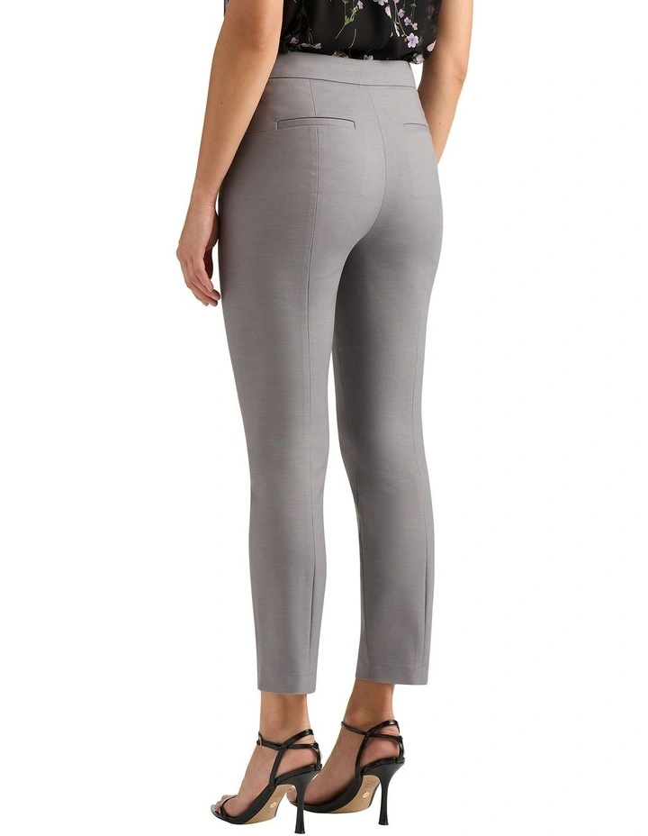 Sarah Compact Cotton Pant in Smoke image 2