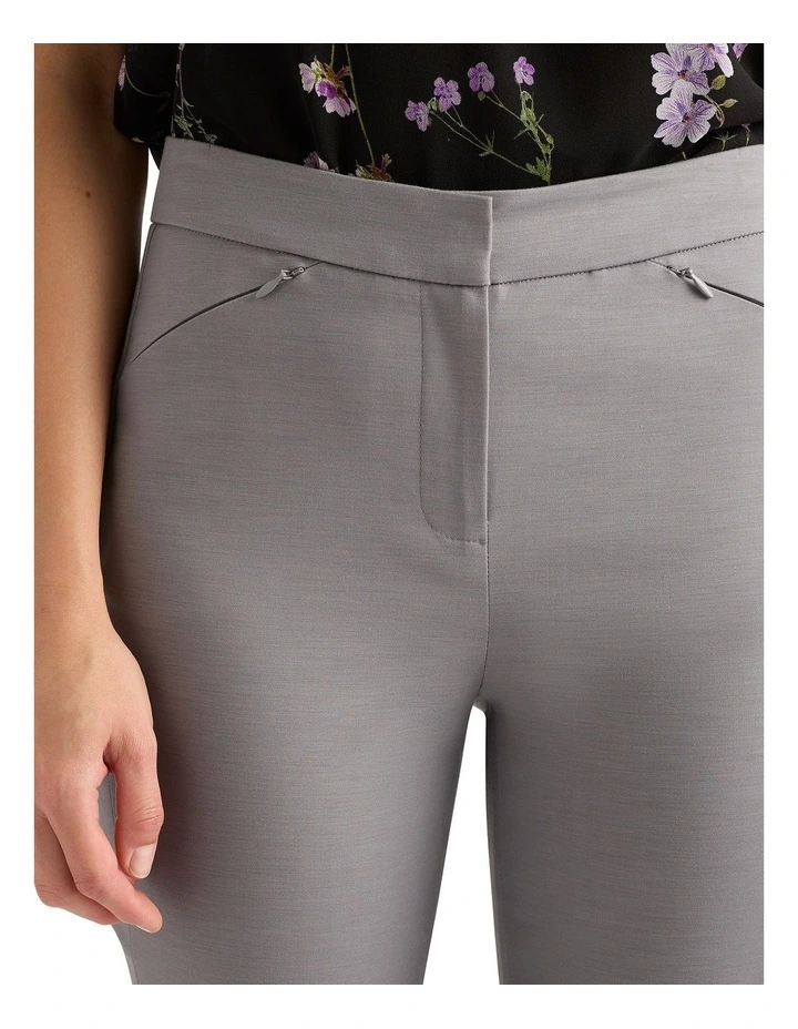 Sarah Compact Cotton Pant in Smoke image 4