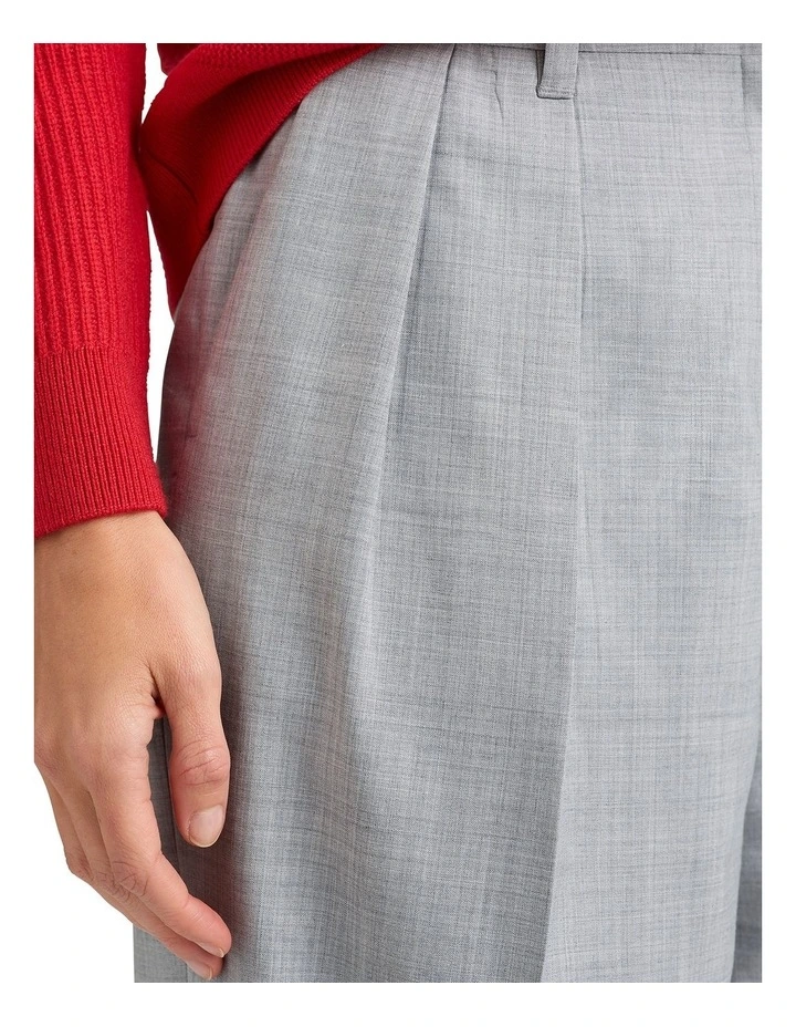 Marcia Wide Leg Pant in Anthracite Melange image 2