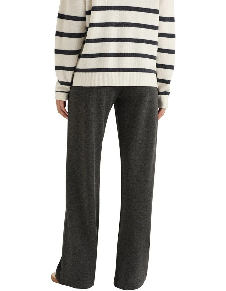 Caen Ponte Wide Leg Pant in Charcoal image 3