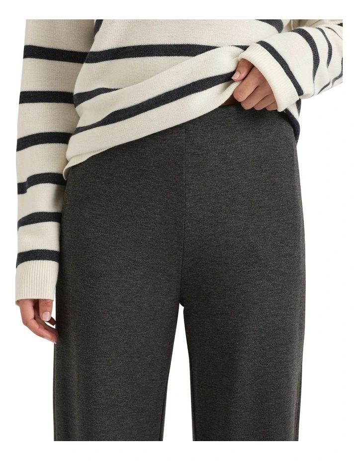 Caen Ponte Wide Leg Pant in Charcoal image 4