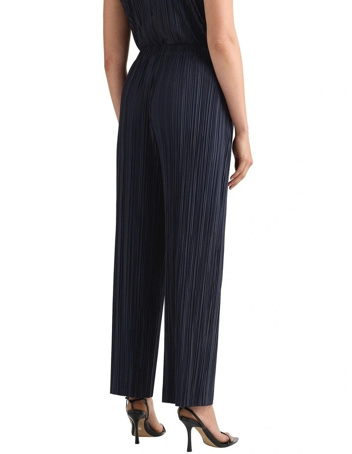 Tauri Pleat Jersey Pant in Navy image 4