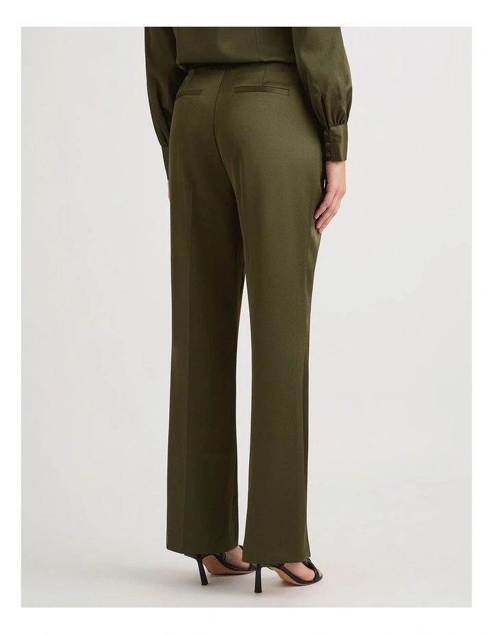 Valencia Crepe Bootleg Pant in Olive image 3