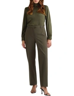 Arthur Wool Blend Pant in Olive