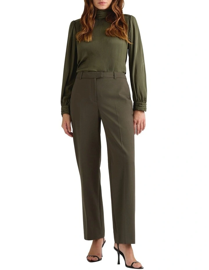 Arthur Wool Blend Pant in Olive image 1