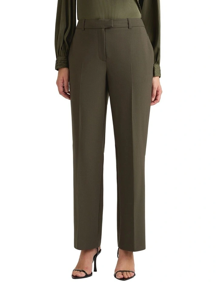 Arthur Wool Blend Pant in Olive image 3
