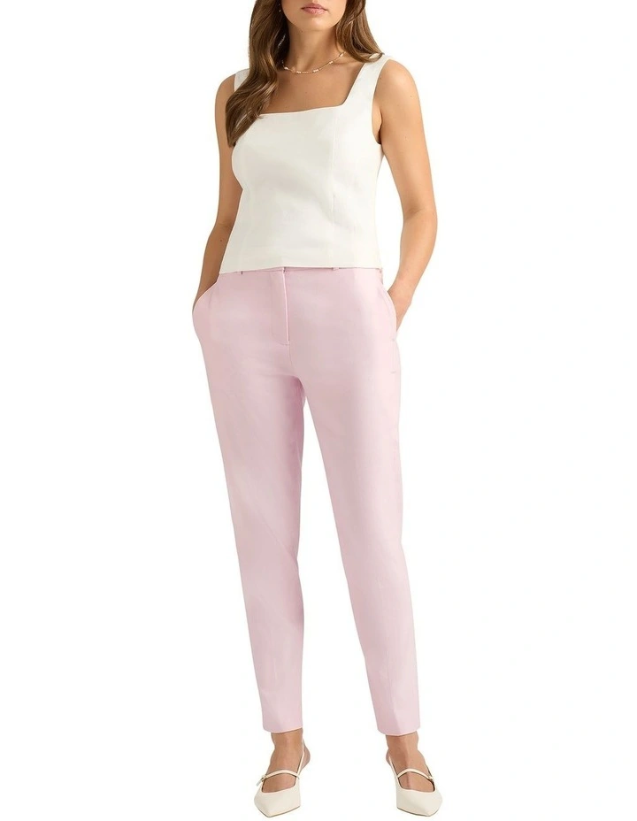 Lark Linen Blend Pant in Shell image 1