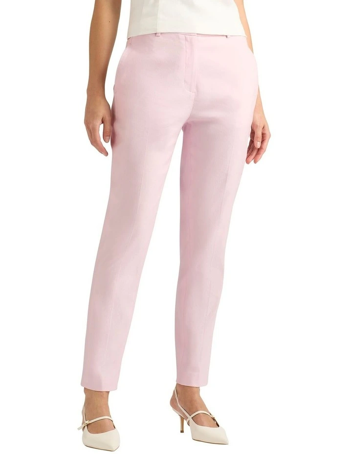 Lark Linen Blend Pant in Shell image 4