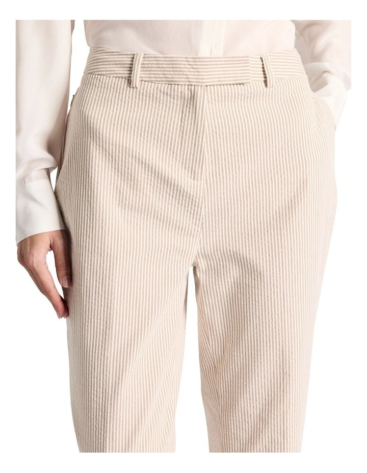 Alberta Seersucker Pant in Sand Stripe image 3